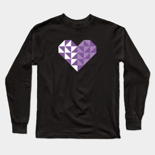 heart, polygons and love Long Sleeve T-Shirt